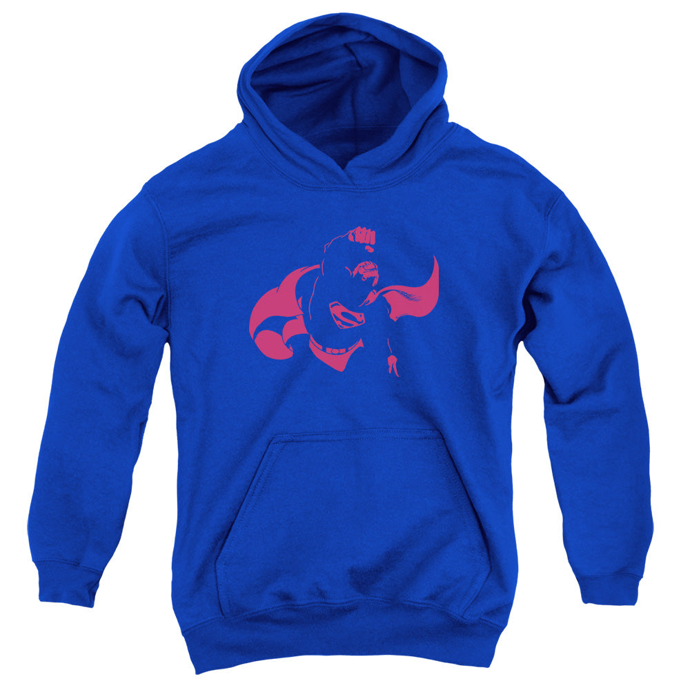 AN OFFCIALLY LICENSED DC SUPER MIN YOUTH HOODIE ROYAL