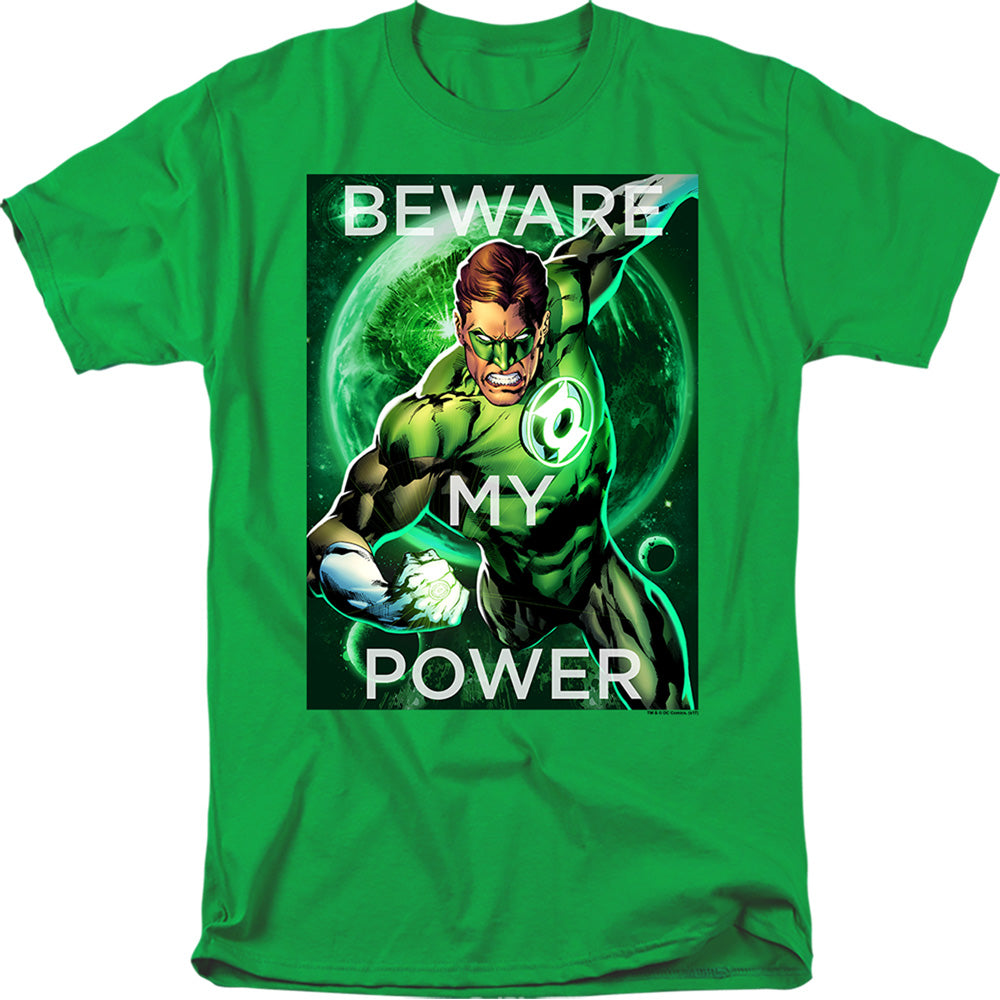 AN OFFCIALLY LICENSED DC POWER MEN'S REGULAR FIT T-SHIRT KELLY GREEN