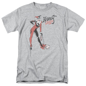 AN OFFCIALLY LICENSED DC HARLEY HAMMER MEN'S REGULAR FIT T-SHIRT ATHLETIC HEATHER