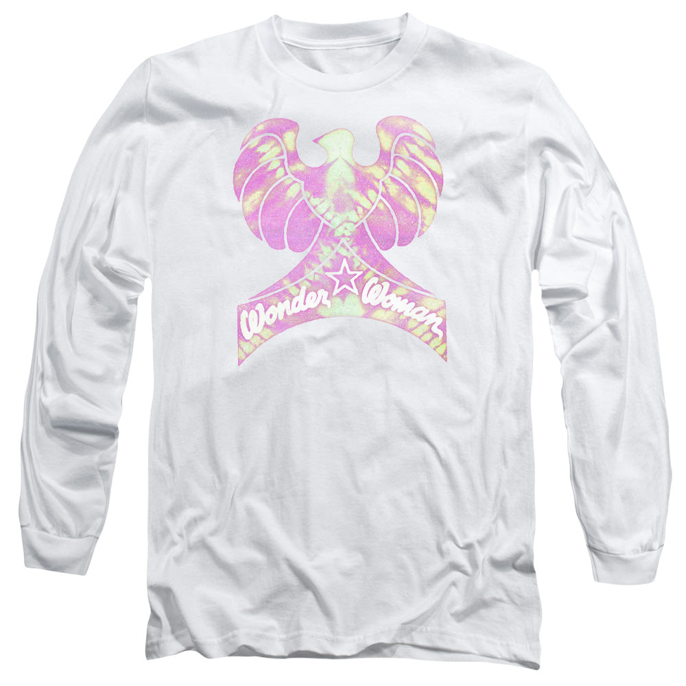 AN OFFCIALLY LICENSED DC WONDER BIRD MEN'S LONG SLEEVE T-SHIRT WHITE