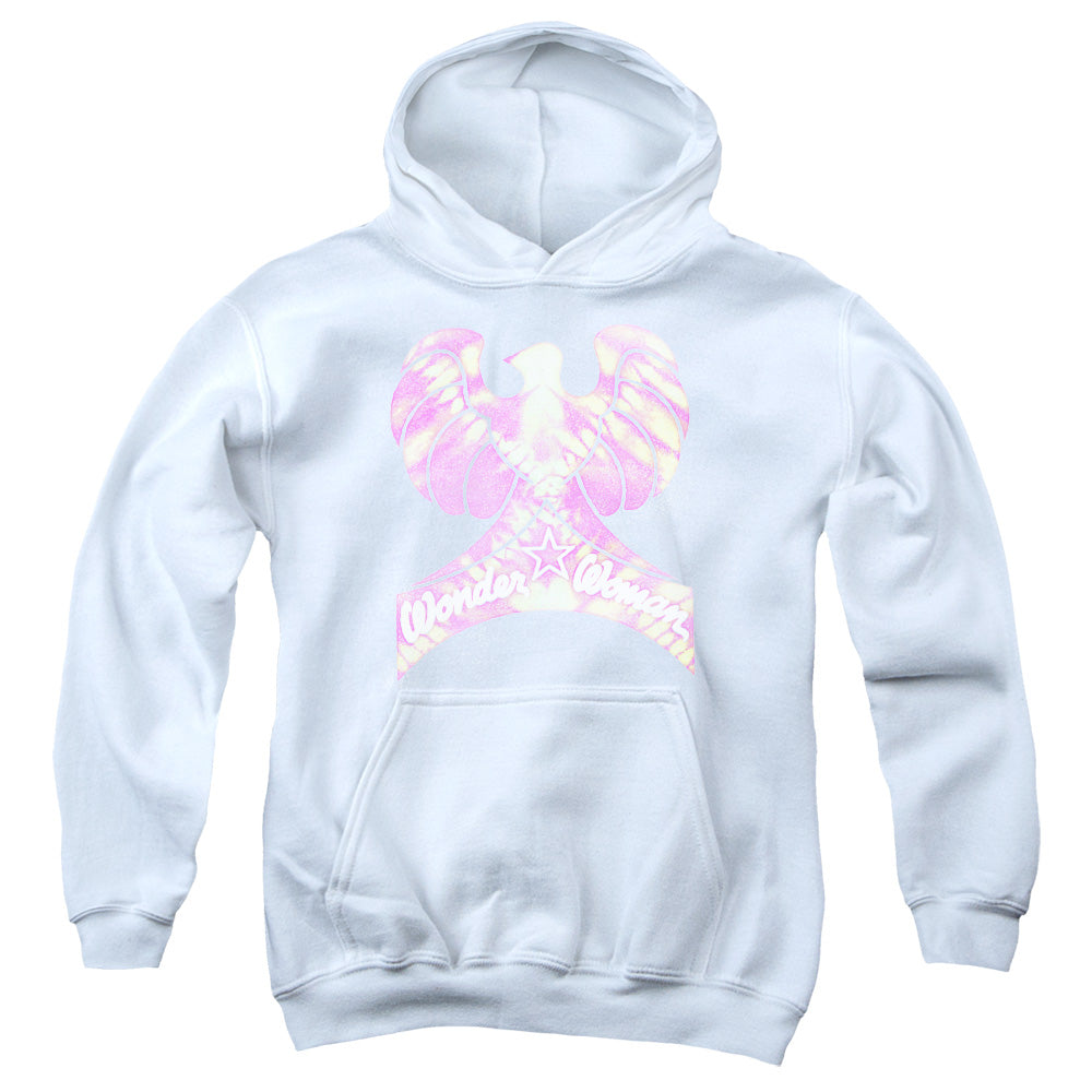 AN OFFCIALLY LICENSED DC WONDER BIRD YOUTH HOODIE WHITE