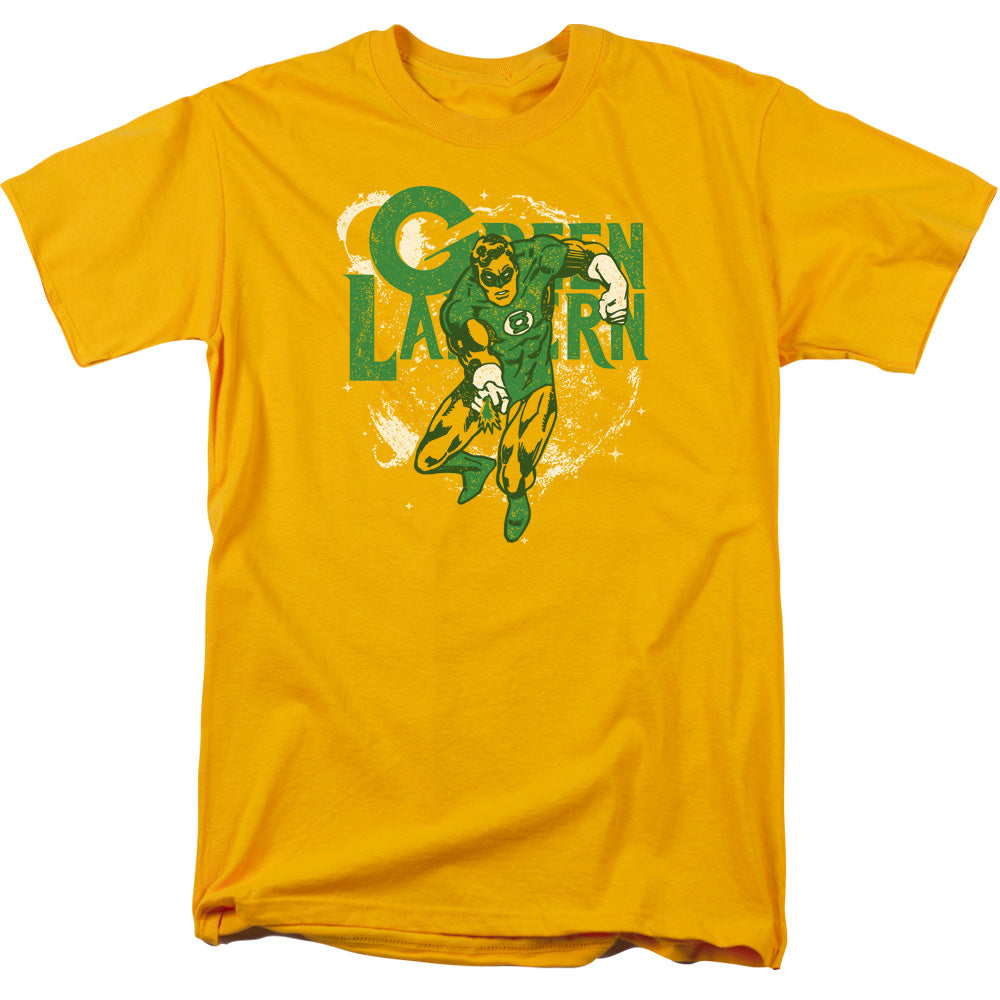 AN OFFCIALLY LICENSED DC COSMIC STRIP MEN'S REGULAR FIT T-SHIRT GOLD