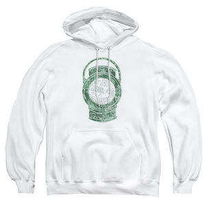 AN OFFCIALLY LICENSED DC LANTERN COVER ADULT UNISEX PULLOVER HOODIE WHITE