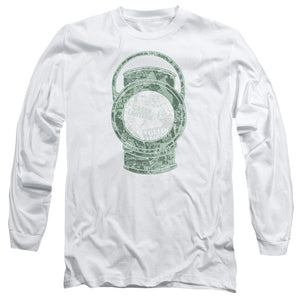 AN OFFCIALLY LICENSED DC LANTERN COVER MEN'S LONG SLEEVE T-SHIRT WHITE