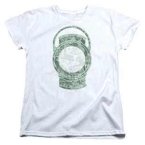 AN OFFCIALLY LICENSED DC LANTERN COVER WOMEN'S REGULAR FIT T-SHIRT WHITE