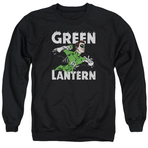AN OFFCIALLY LICENSED DC HAL POWER ADULT UNISEX CREWNECK SWEATSHIRT BLACK