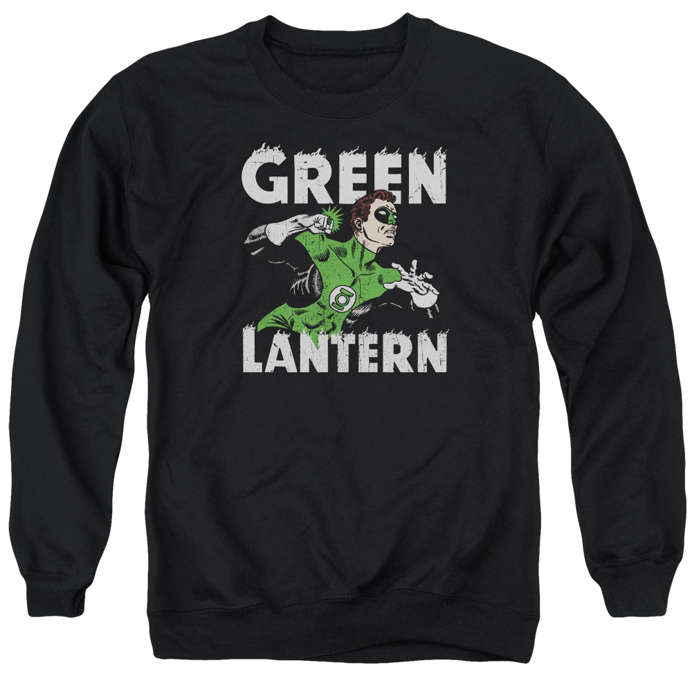 AN OFFCIALLY LICENSED DC HAL POWER ADULT UNISEX CREWNECK SWEATSHIRT BLACK