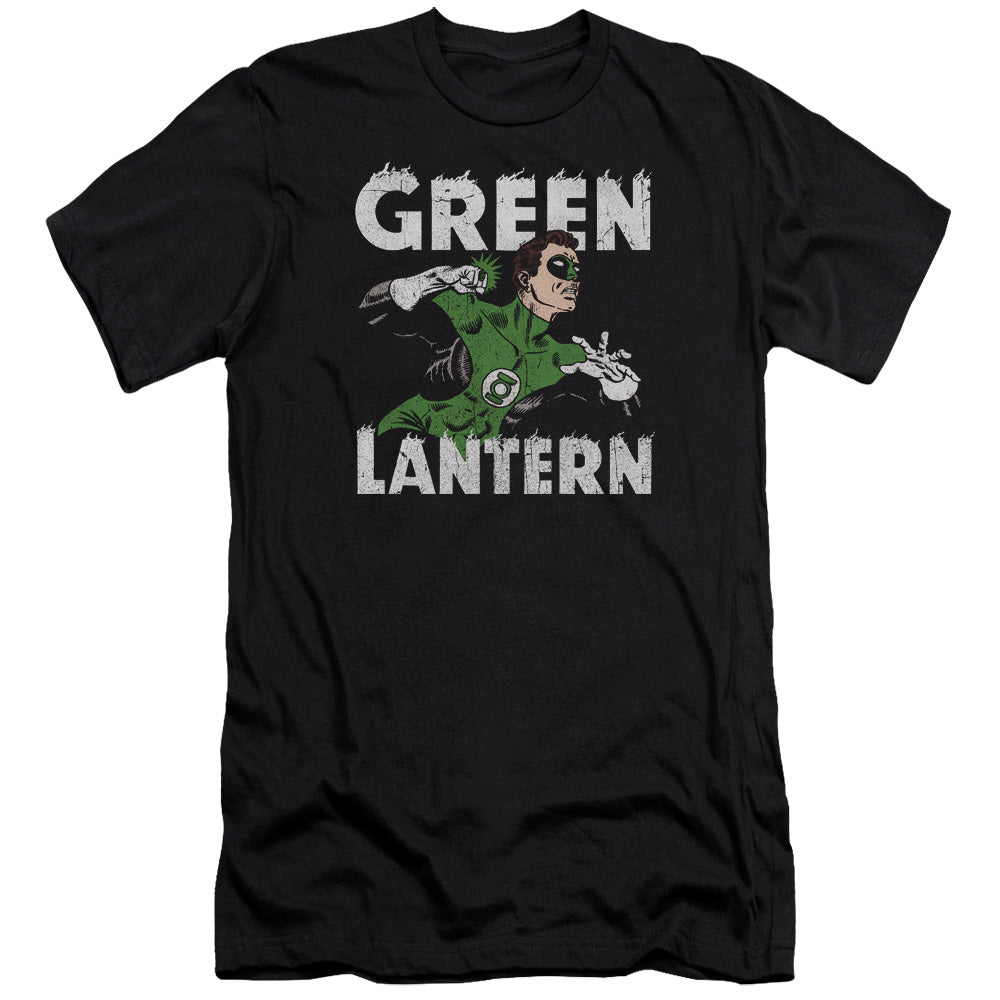 AN OFFCIALLY LICENSED DC HAL POWER MEN'S PREMIUM SLIM FIT T-SHIRT BLACK