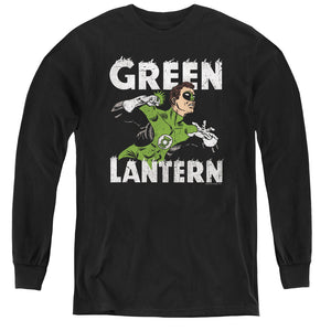 AN OFFCIALLY LICENSED DC HAL POWER YOUTH LONG SLEEVE T-SHIRT BLACK