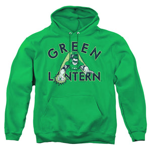 AN OFFCIALLY LICENSED DC IN FLIGHT ADULT UNISEX PULLOVER HOODIE KELLY GREEN
