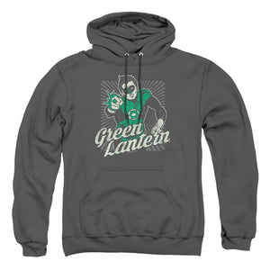 AN OFFCIALLY LICENSED DC RING RAYS ADULT UNISEX PULLOVER HOODIE CHARCOAL