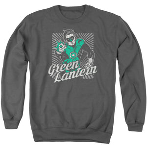 AN OFFCIALLY LICENSED DC RING RAYS ADULT UNISEX CREWNECK SWEATSHIRT CHARCOAL