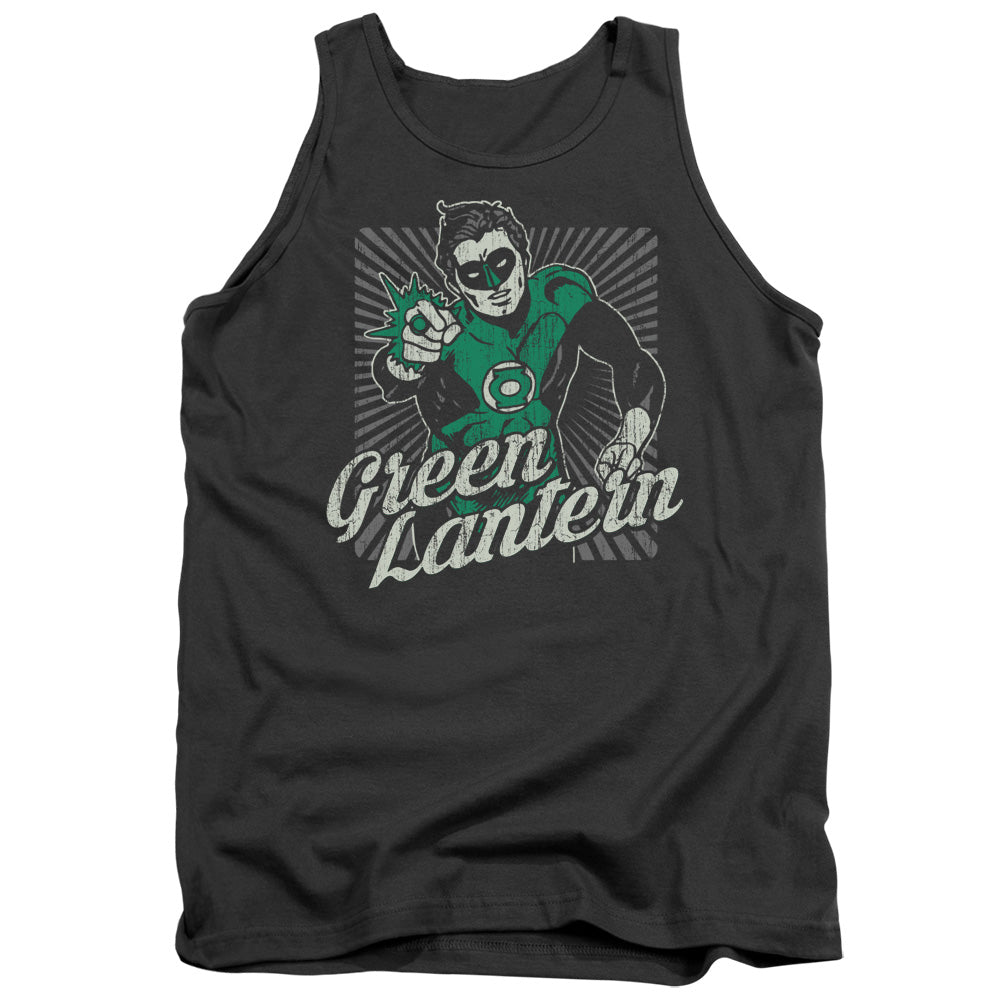 AN OFFCIALLY LICENSED DC RING RAYS ADULT UNISEX TANK TOP CHARCOAL