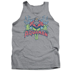 AN OFFCIALLY LICENSED DC SPLISH SPLASH ADULT UNISEX TANK TOP ATHLETIC HEATHER
