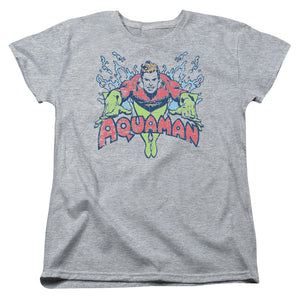AN OFFCIALLY LICENSED DC SPLISH SPLASH WOMEN'S REGULAR FIT T-SHIRT ATHLETIC HEATHER