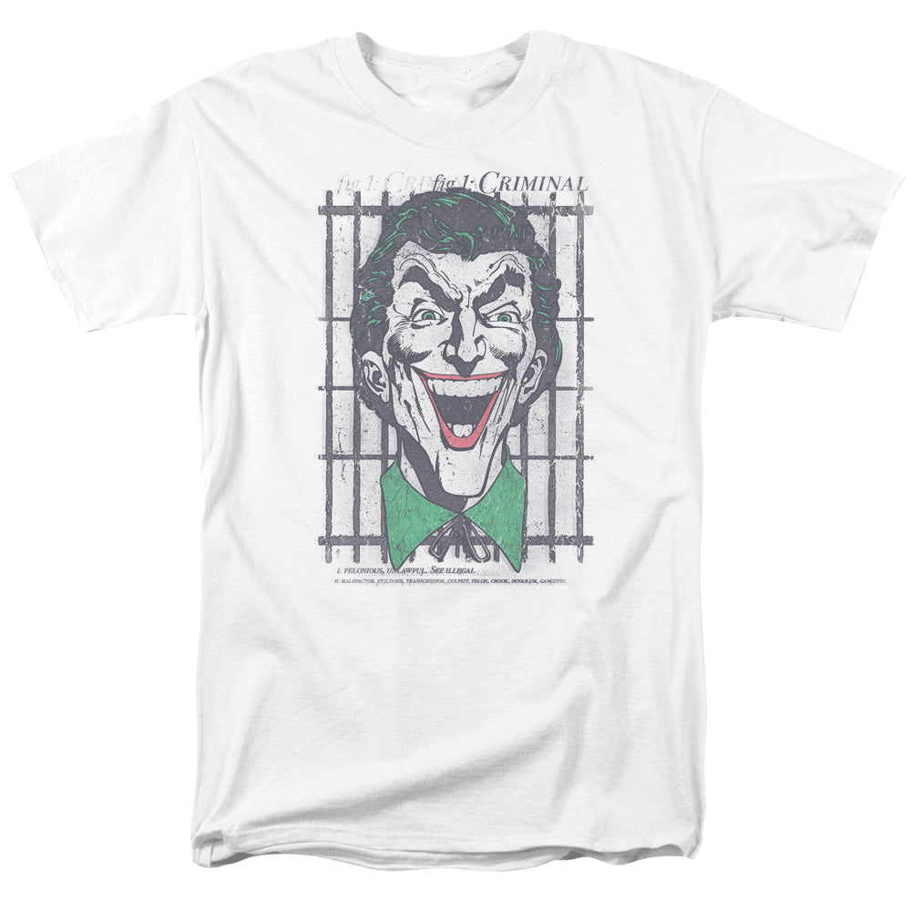 AN OFFCIALLY LICENSED DC CRIMINAL MEN'S REGULAR FIT T-SHIRT WHITE