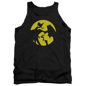 AN OFFCIALLY LICENSED DCO BATMAN SPOTLIGHT ADULT UNISEX TANK TOP BLACK