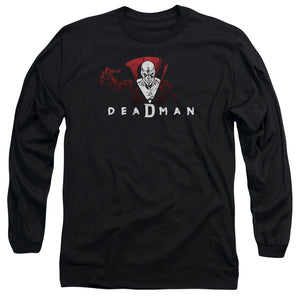 AN OFFCIALLY LICENSED DCO DEADMAN MEN'S LONG SLEEVE T-SHIRT BLACK