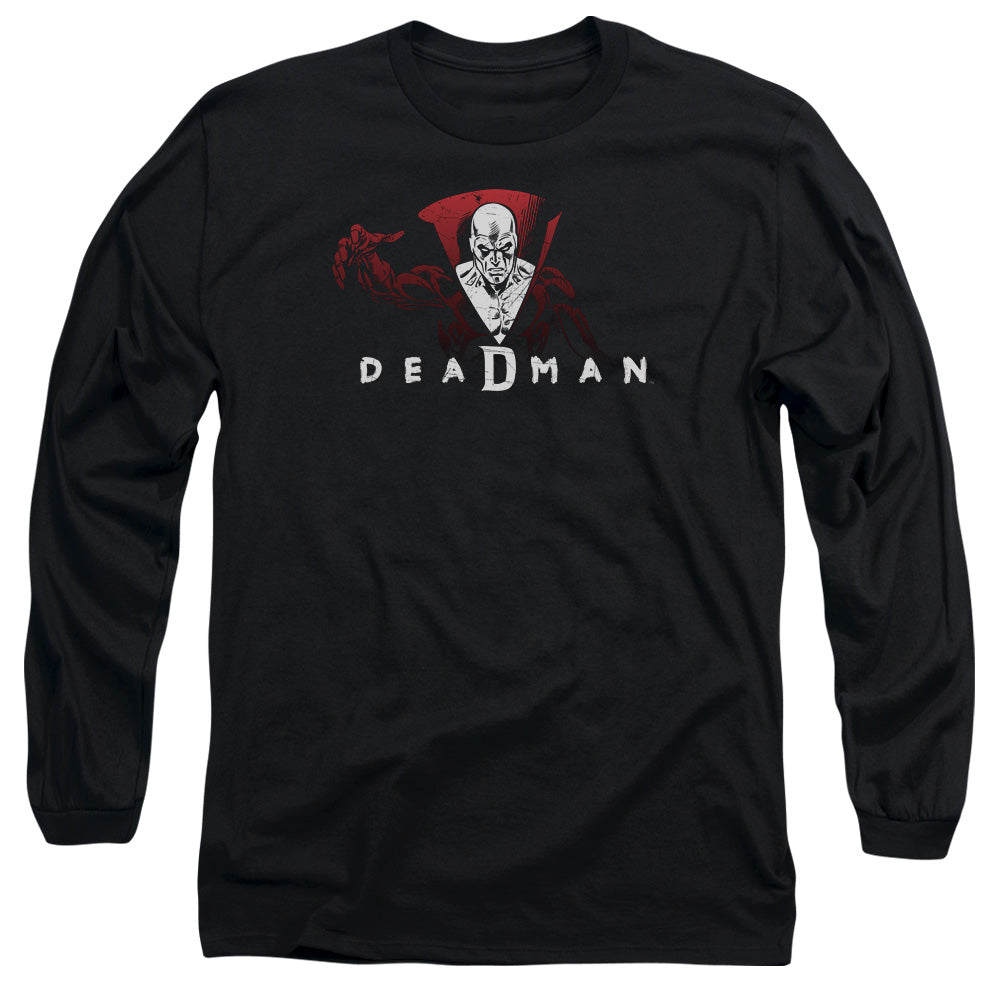 AN OFFCIALLY LICENSED DCO DEADMAN MEN'S LONG SLEEVE T-SHIRT BLACK