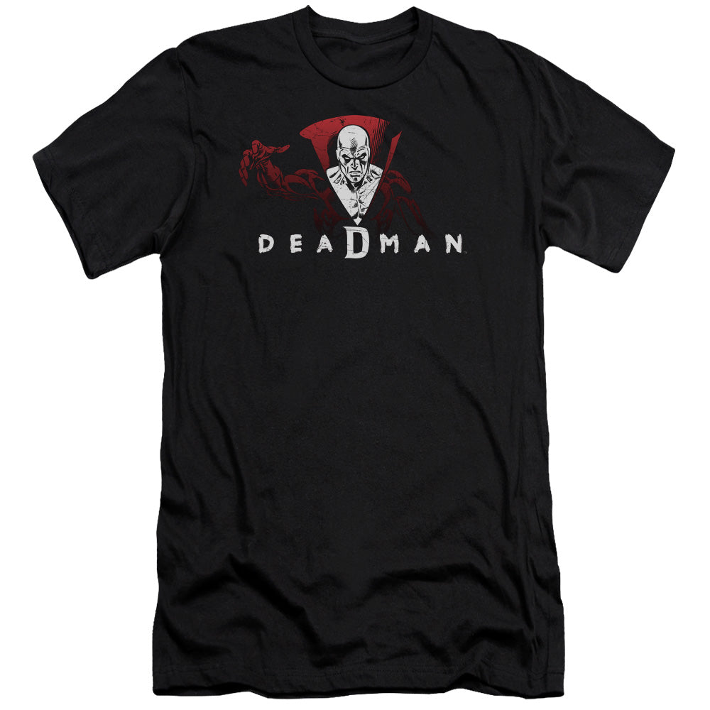 AN OFFCIALLY LICENSED DCO DEADMAN MEN'S PREMIUM SLIM FIT T-SHIRT BLACK
