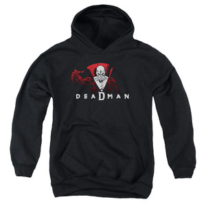 AN OFFCIALLY LICENSED DCO DEADMAN YOUTH HOODIE BLACK