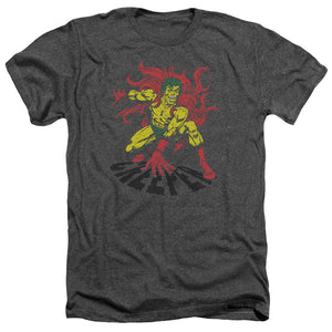 AN OFFCIALLY LICENSED DCO CREEPER MEN'S HEATHER T-SHIRT CHARCOAL