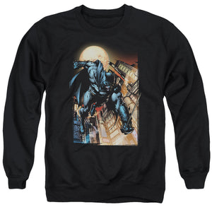AN OFFCIALLY LICENSED BATMAN THE DARK KNIGHT #1 ADULT UNISEX CREWNECK SWEATSHIRT BLACK