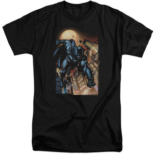 AN OFFCIALLY LICENSED BATMAN THE DARK KNIGHT #1 MEN'S TALL FIT T-SHIRT BLACK
