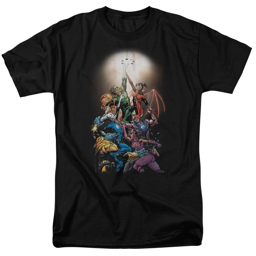 AN OFFCIALLY LICENSED GREEN LANTERN GL NEW GUARDIANS #1 MEN'S REGULAR FIT T-SHIRT BLACK