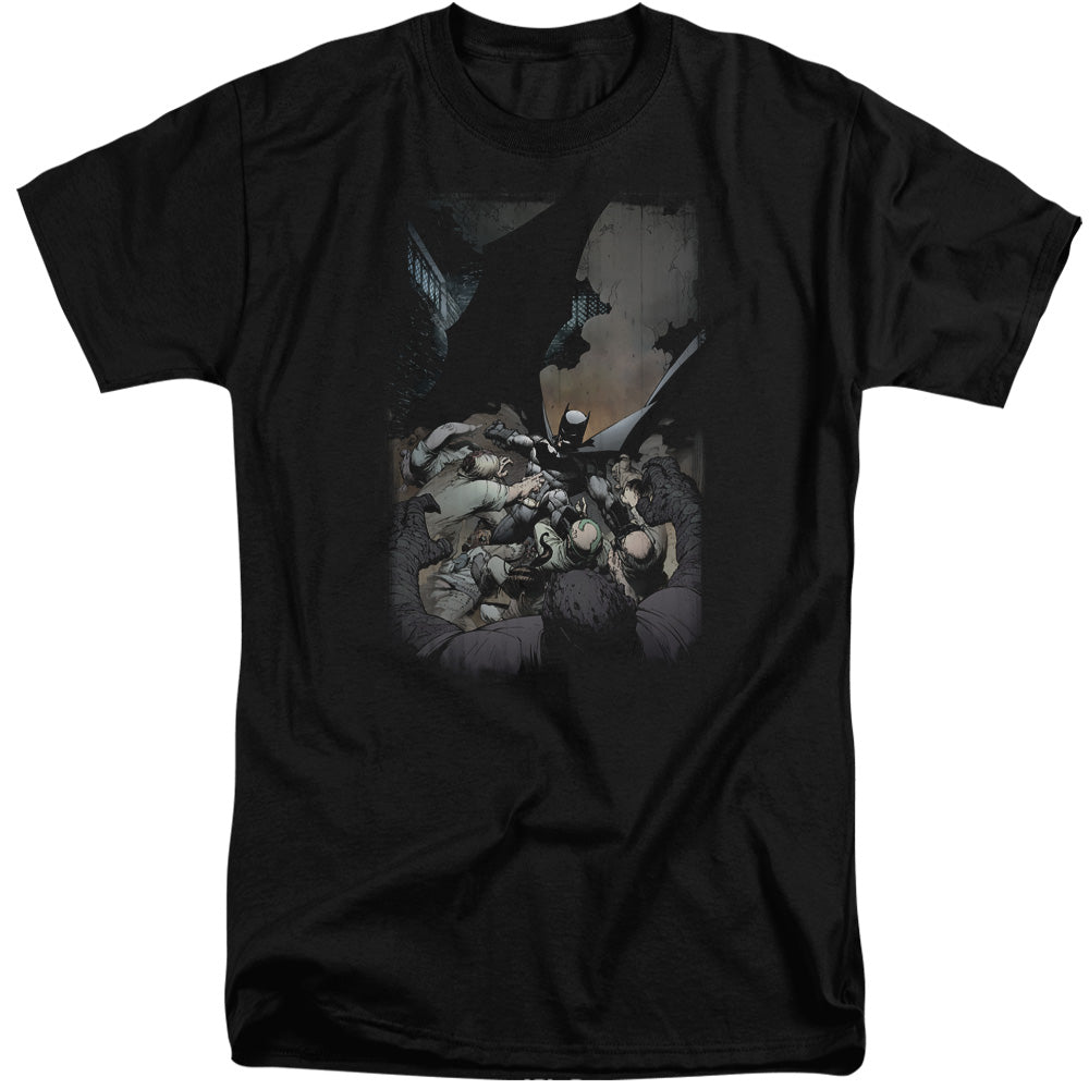 AN OFFCIALLY LICENSED BATMAN BATMAN #1 MEN'S TALL FIT T-SHIRT BLACK