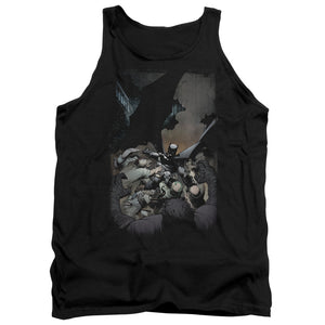 AN OFFCIALLY LICENSED BATMAN BATMAN #1 ADULT UNISEX TANK TOP BLACK