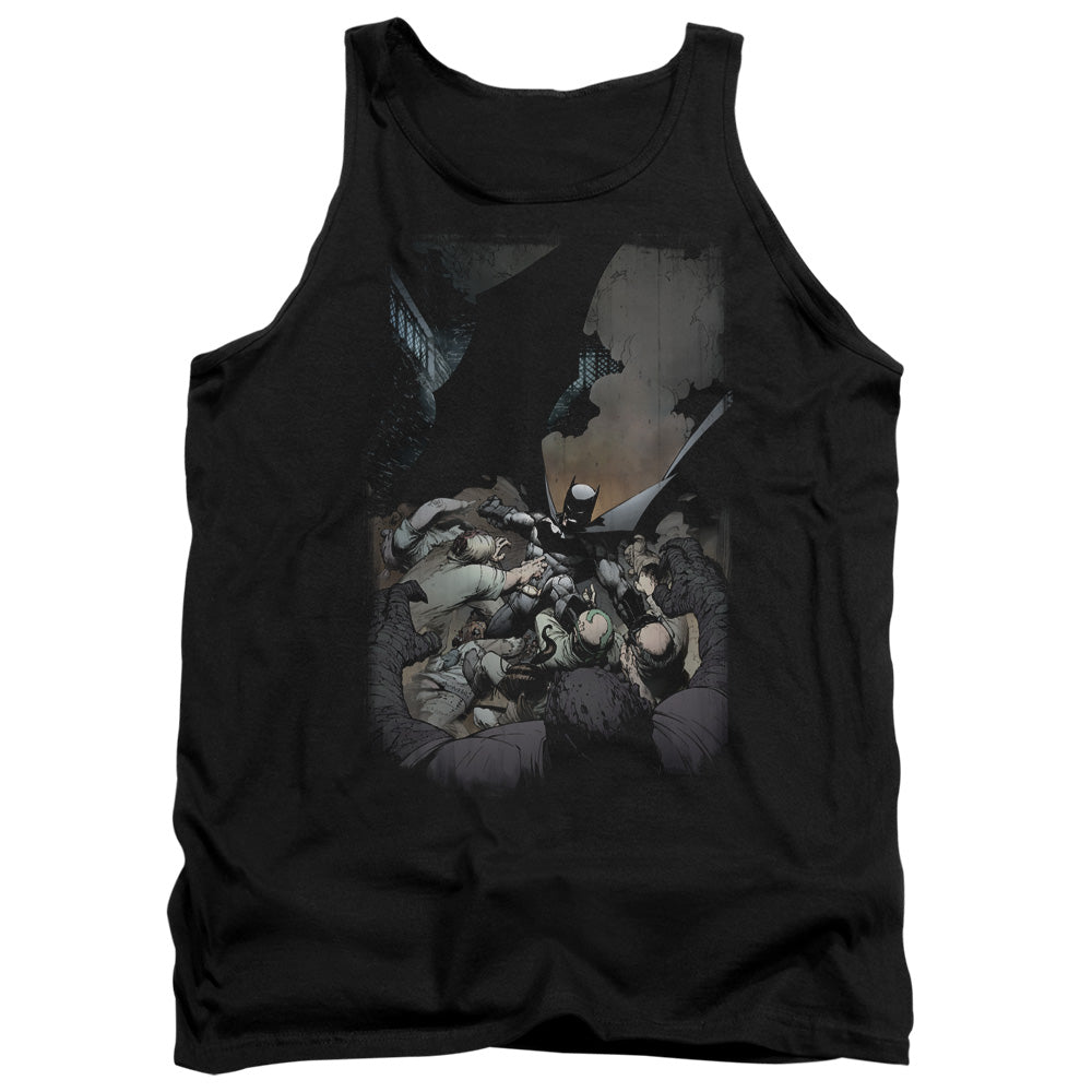AN OFFCIALLY LICENSED BATMAN BATMAN #1 ADULT UNISEX TANK TOP BLACK