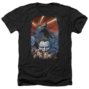 AN OFFCIALLY LICENSED BATMAN DETECTIVE COMICS #1 MEN'S HEATHER T-SHIRT CHARCOAL