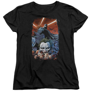 AN OFFCIALLY LICENSED BATMAN DETECTIVE COMICS #1 WOMEN'S REGULAR FIT T-SHIRT BLACK