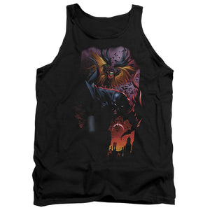 AN OFFCIALLY LICENSED BATMAN BATMAN & ROBIN #1 ADULT UNISEX TANK TOP BLACK