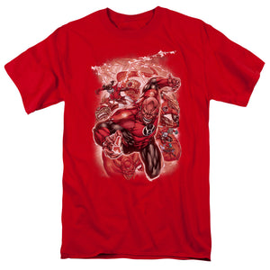 AN OFFCIALLY LICENSED GREEN LANTERN RED LANTERNS #1 MEN'S REGULAR FIT T-SHIRT RED