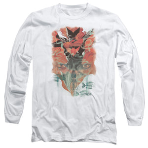 AN OFFCIALLY LICENSED BATMAN BATWOMAN #1 MEN'S LONG SLEEVE T-SHIRT WHITE