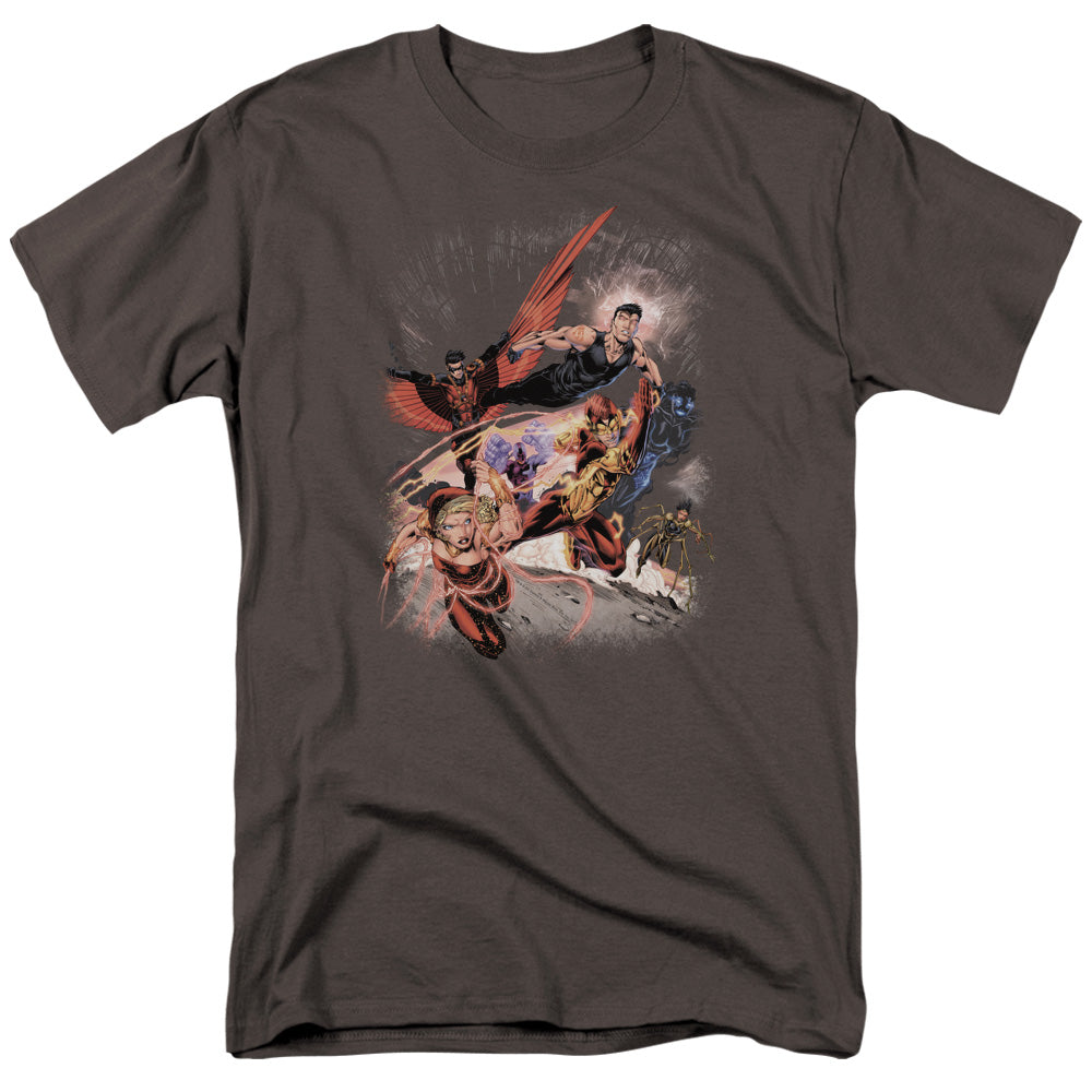 JLA Teen Titans #1 Licensed Adult Unisex T-Shirt Regular Fit Tee SM-3X