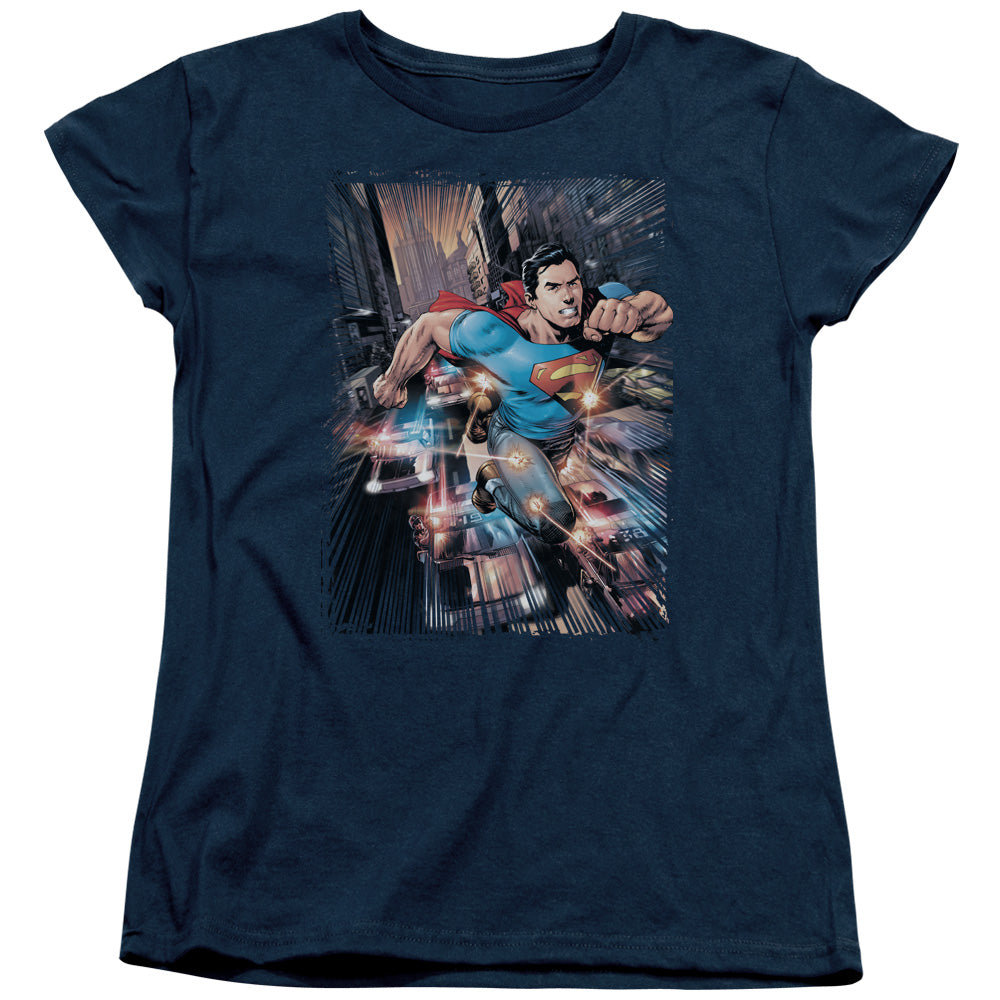 Superman Action Comics #1 Licensed Women's T-Shirt Regular Fit SM