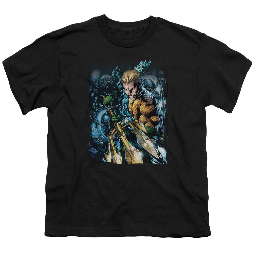 JLA Aquaman #1 Licensed Kid's T-Shirt (Ages 4-7) SM-XL