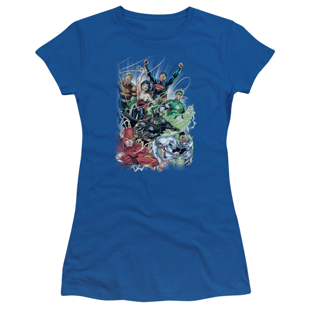 JLA Justice League #1 Licensed Women's T-Shirt Juniors MD-XL
