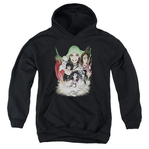 AN OFFCIALLY LICENSED DCR JUSTICE LEAGUE DARK YOUTH HOODIE BLACK