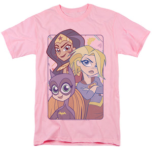 AN OFFCIALLY LICENSED DC SUPERHERO GIRLS DONT BOX US IN MEN'S REGULAR FIT T-SHIRT PINK