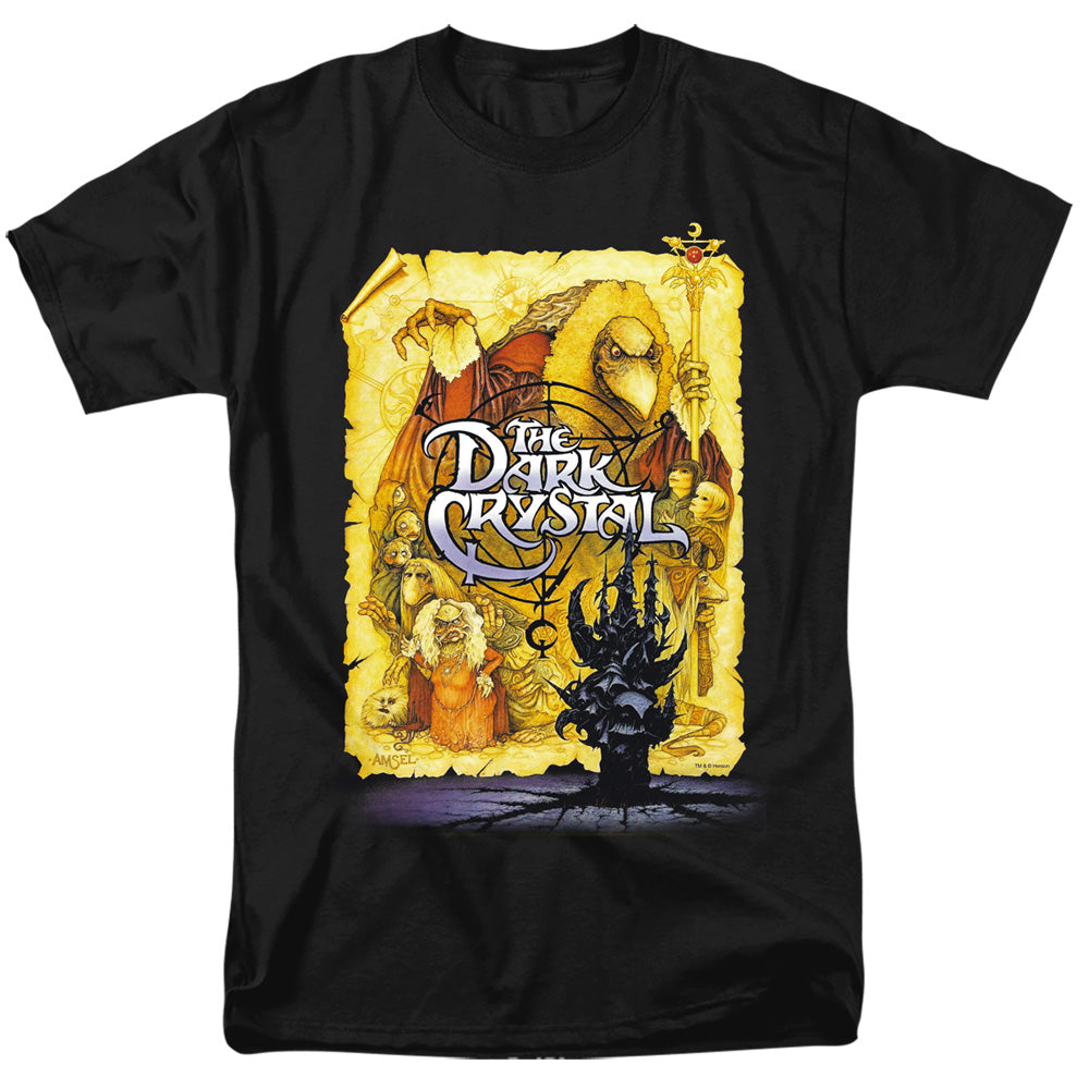 AN OFFCIALLY LICENSED DARK CRYSTAL POSTER MEN'S REGULAR FIT T-SHIRT BLACK