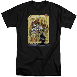 AN OFFCIALLY LICENSED DARK CRYSTAL POSTER MEN'S TALL FIT T-SHIRT BLACK