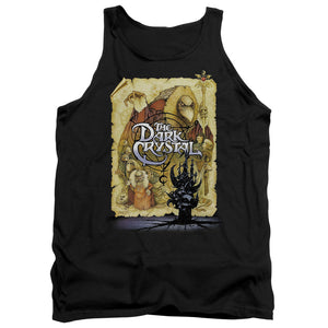 AN OFFCIALLY LICENSED DARK CRYSTAL POSTER ADULT UNISEX TANK TOP BLACK