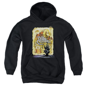 AN OFFCIALLY LICENSED DARK CRYSTAL POSTER YOUTH HOODIE BLACK