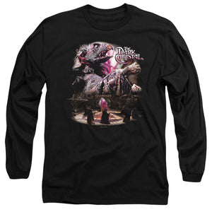 AN OFFCIALLY LICENSED DARK CRYSTAL POWER MAD MEN'S LONG SLEEVE T-SHIRT BLACK
