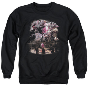 AN OFFCIALLY LICENSED DARK CRYSTAL POWER MAD ADULT UNISEX CREWNECK SWEATSHIRT BLACK