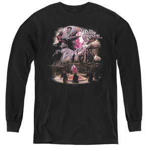 AN OFFCIALLY LICENSED DARK CRYSTAL POWER MAD YOUTH LONG SLEEVE T-SHIRT BLACK